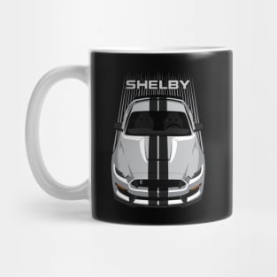 Ford Mustang Shelby GT350 2015 - 2020 - Silver - Black Stripes Mug